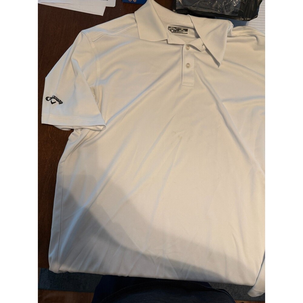 Callaway Men's Golf Polo Shirt White - XXL - Great Condition